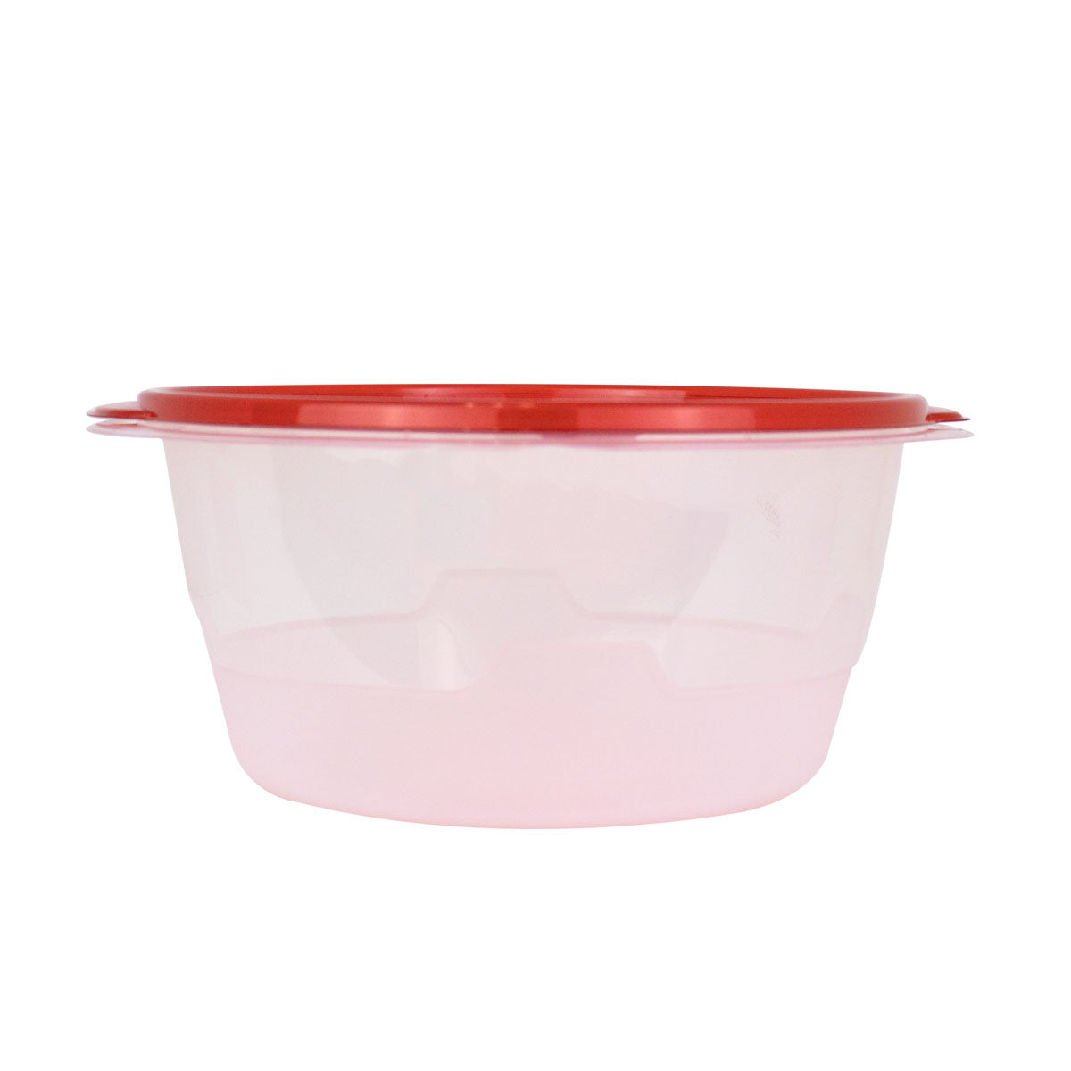 Contenedor de PlÃ¡stico Redondo color Rojo 3.7 Lt.