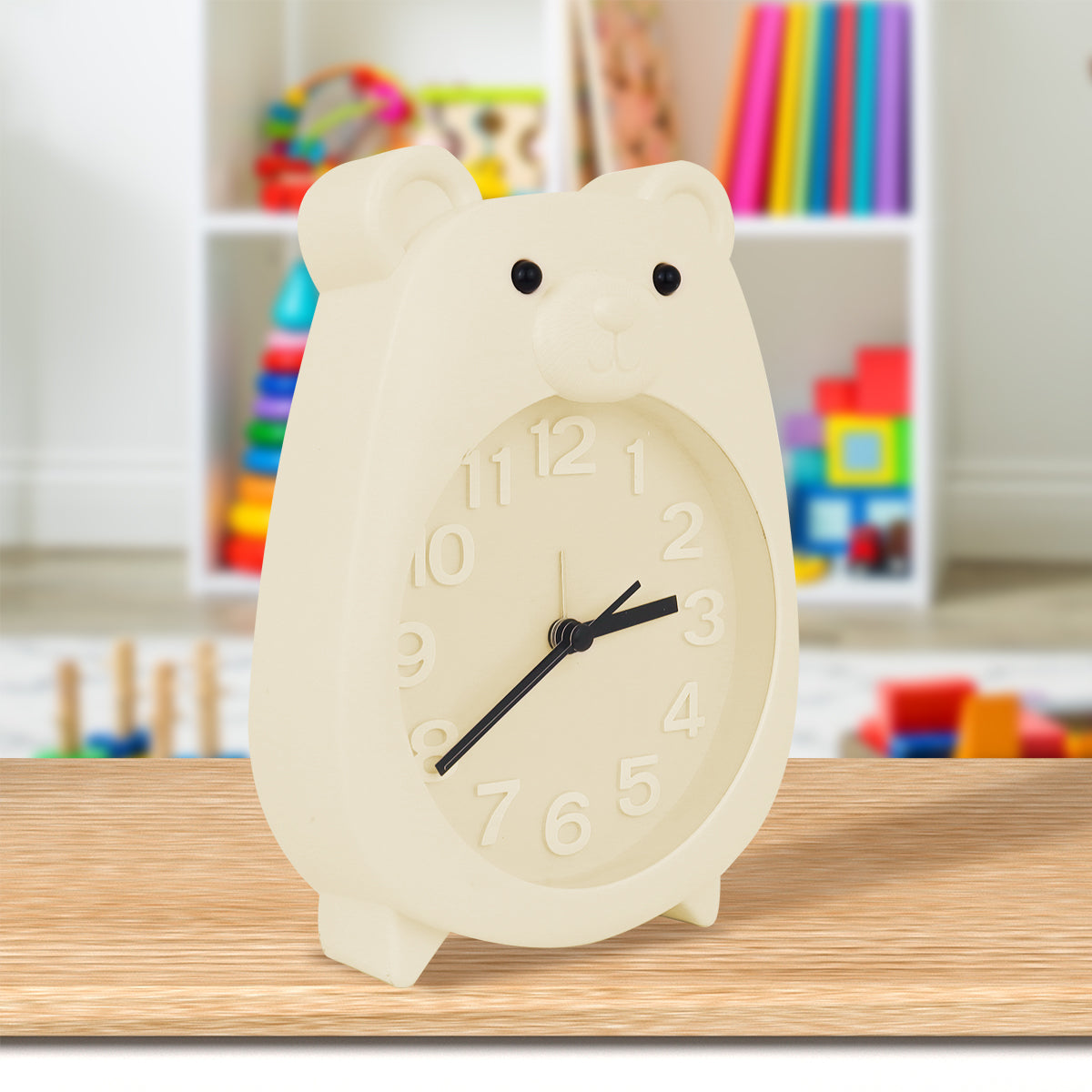 Reloj Despertador en Forma de Oso, color Amarillo