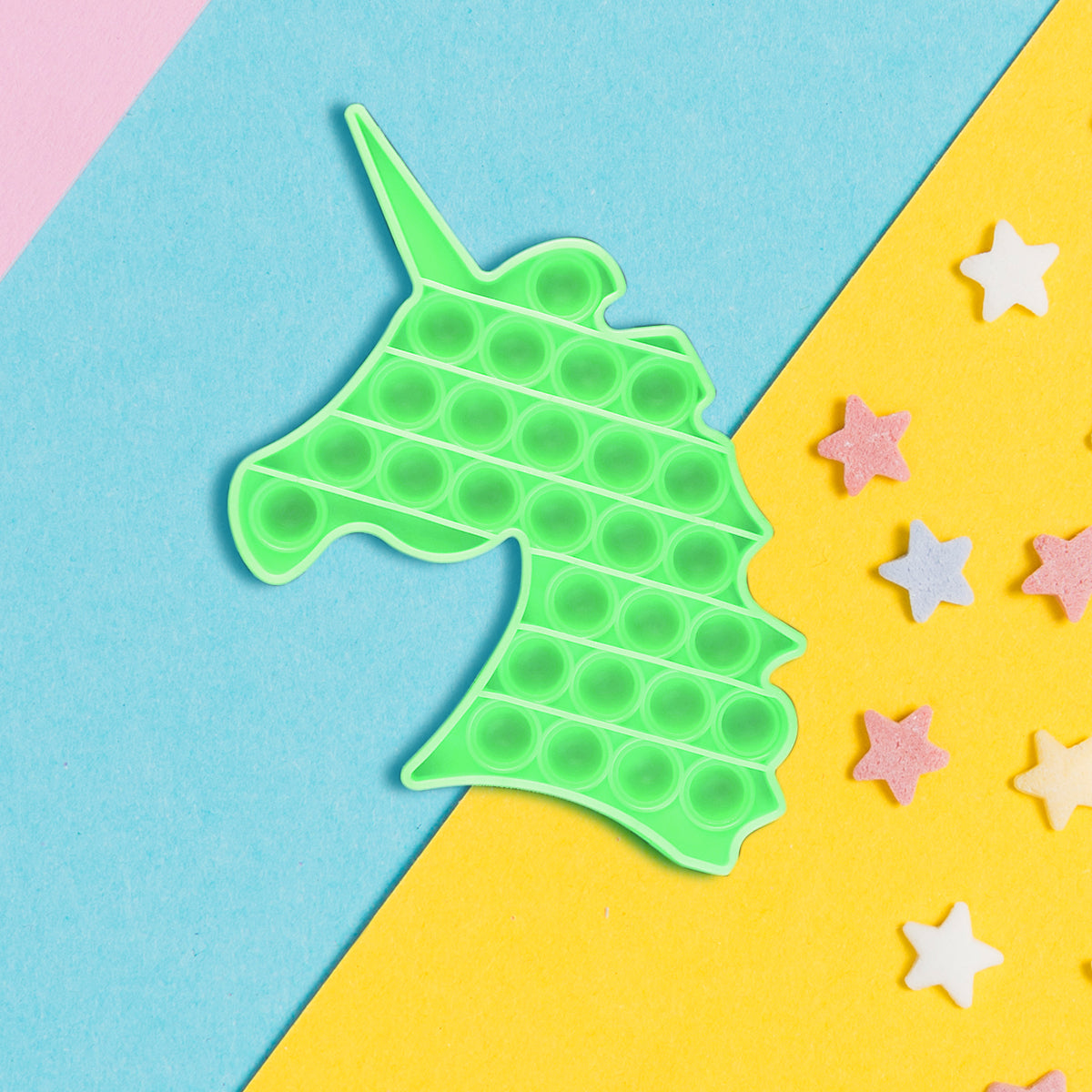 Juguete de Unicornio color Verde para Aliviar el Estrés