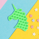 Juguete de Unicornio color Verde para Aliviar el Estrés