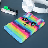 Libreta de Peluche, Diseño de Perro Multicolor