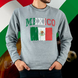 Sudadera con Estampado de MX para Caballero, Color Gris