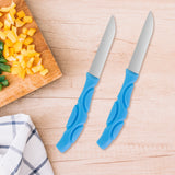 Inkanto Set de Cuchillos de Cocina, Color Azul