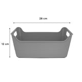 Caja organizadora Plástico color Gris 28x20x12cm