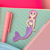 Goma de borrar en forma de Sirena, Color Morado