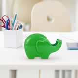 Dispensador de Cinta Adhesiva en Forma de Elefante, Color Verde, 3 pzas