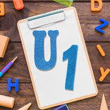 Letras y Números de Foamy con Adhesivo, color Azul