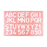 Set de 4 Plantillas de Letras y Números, color Rosa