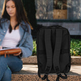 Mochila Porta Laptop con Cargador USB color Negro