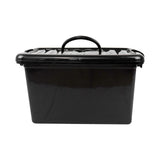 Caja Rectangular de Plástico, color Negro, 18L.