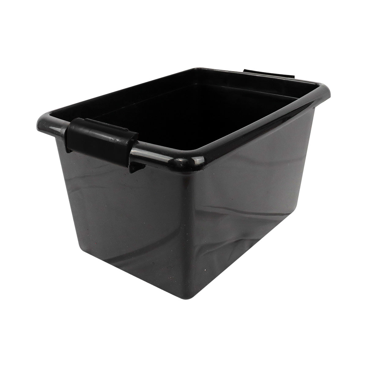 Caja Rectangular de Plástico, color Negro, 18L.