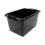 Caja Rectangular de Plástico, color Negro, 18L.
