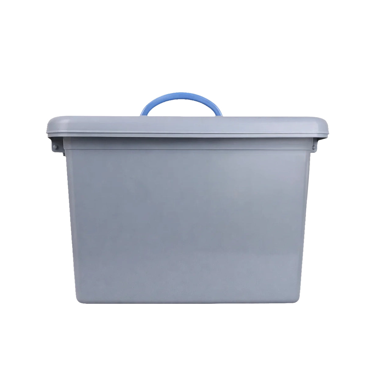 Caja de Plástico, 18 L, Color Gris,