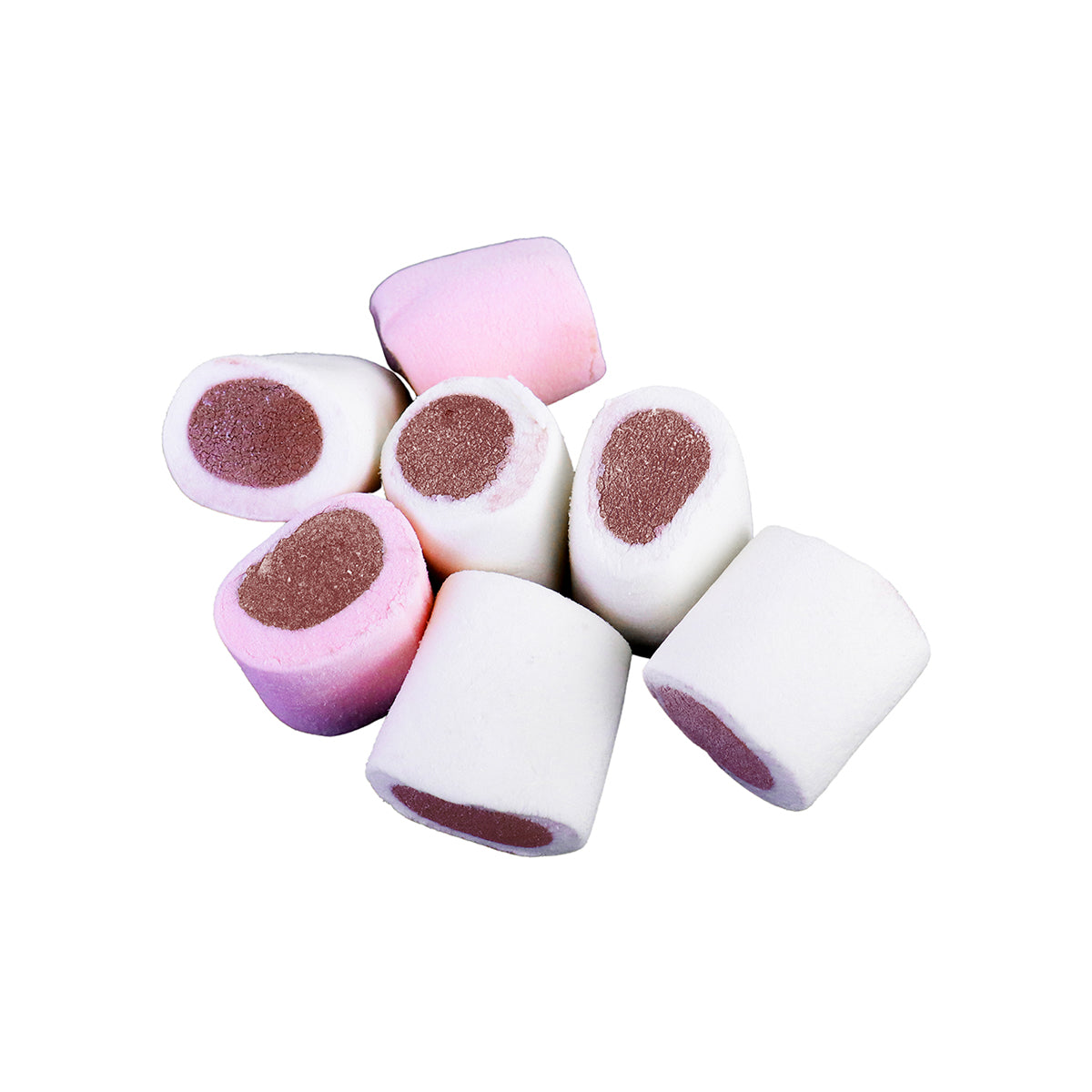 Guandy, Malvaviscos Rosa y Blanco + Chocolate, 225g.