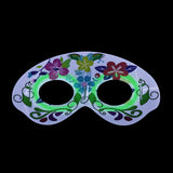 Máscara con Diseño de Catrina Fluorescente color Verde