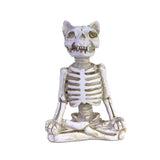 Esqueleto de Gato Decorativo para Halloween