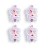 Anillos de Calavera Fluorescente color Naranja