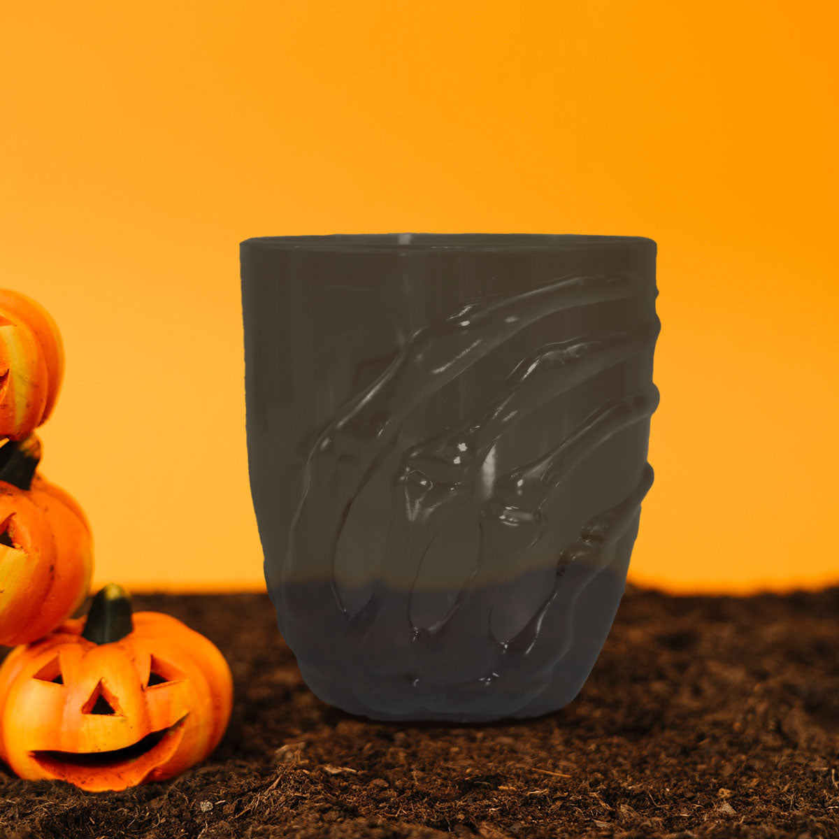 Vaso Zombie color Negro de Plástico