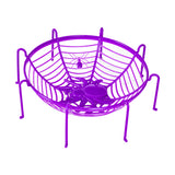 Bowl, Diseño de Telaraña y Arañas, Color Morado