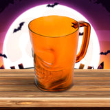 Vaso con Diseño de Calavera para Halloween, color Naranja