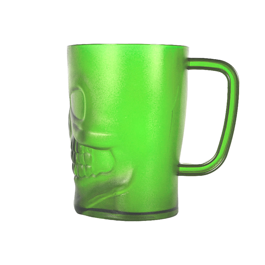Vaso con Diseño de Calavera para Halloween, color Verde