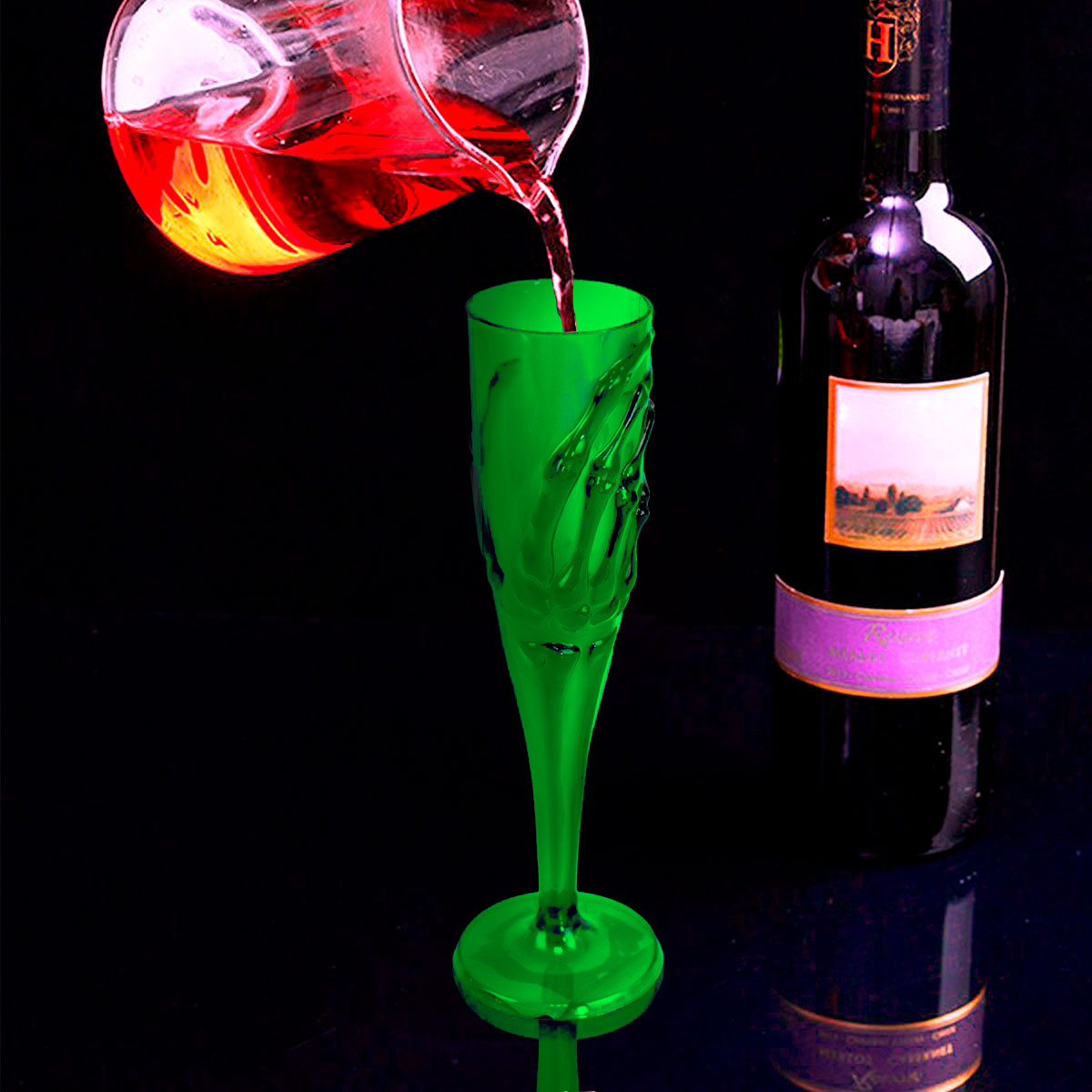 Copa color Verde con Diseño de Agarre Fantasmal