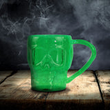 Calavera, Taza, Color Verde