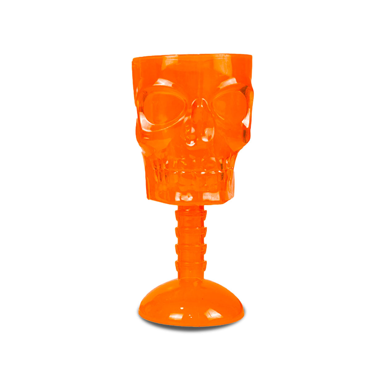 Copa en forma de Cráneo, Color Naranja