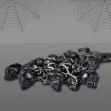 Cadena Decorativa con Calaveras color Plata