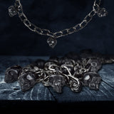 Cadena Decorativa con Calaveras color Plata