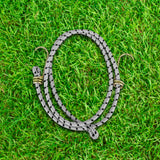Cuerda Elástica con Ganchos color Plata 121cm