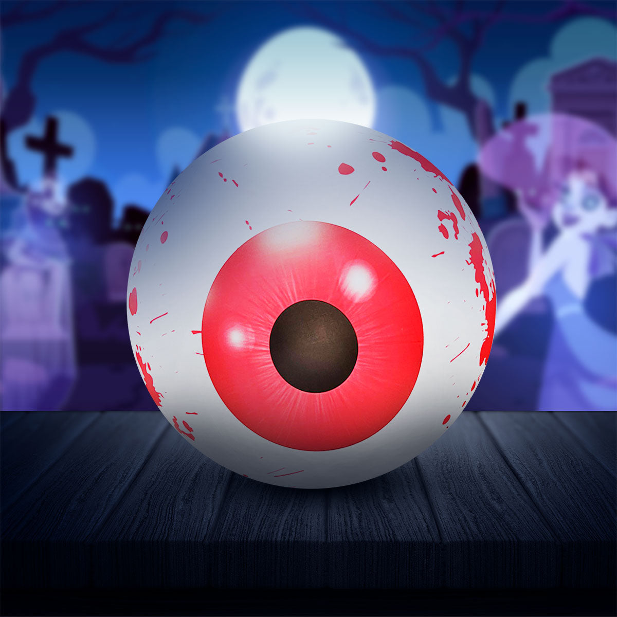 Inflable con Diseño de Ojo para Decoración de Halloween.