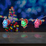 Serie de Luces Led con Forma de Santa Claus