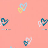 Juego de Sábanas Individual, Color Rosa, Diseño Corazones