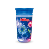 Vaso Entrenador Antiderrames Nuby 360Â° Luminoso color Azul rey 10oz.