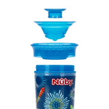 Vaso Entrenador Antiderrames Nuby 360Â° Luminoso color Azul rey 10oz.