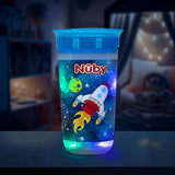 Vaso Entrenador Antiderrames Nuby 360Â° Luminoso color Azul rey 10oz.