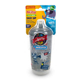 Vaso Entrenador Antiderrames Térmico con Boquilla Nuby 360° Luminoso color Gris 10oz.