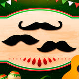 Bigotes Patrios, 3 pzas.