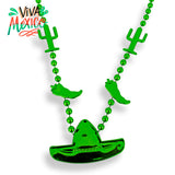 Collar con Decoración, Color Verde, 2 pzas