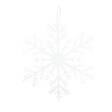 Ornamento, Copo de Nieve Jumbo, Color Blanco