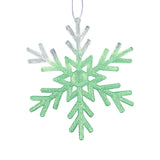 Copo de Nieve con Diamantina color Verde