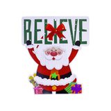 Decoraciones Navideñas Colgantes con Diseño de Santa Claus
