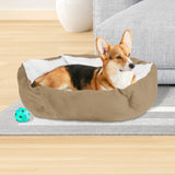 Cama con Diseño Hexagonal para Mascota, color Beige