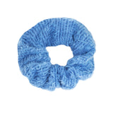 Scrunchie con Textura Suave color Azul