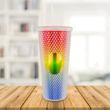 Vaso Texturizado con Efecto Tornasol 650ml
