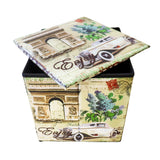 Caja Cuadrada para Almacenamiento, Diseño Clásico
