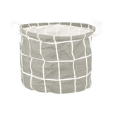 Cesto Alto Redondo Non Woven, color Gris Oxford