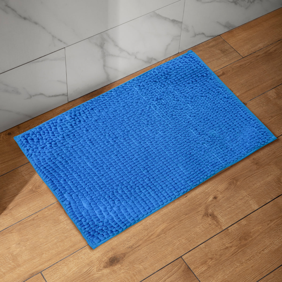 Tapete Decorativo Afelpado color Azul, 40x60cm