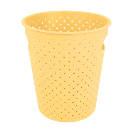Canasta Organizadora, Redonda, Color Amarillo